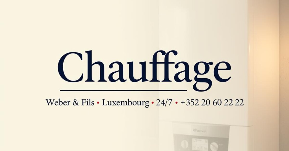 Heating Engineer Beckerich — Weber & Fils