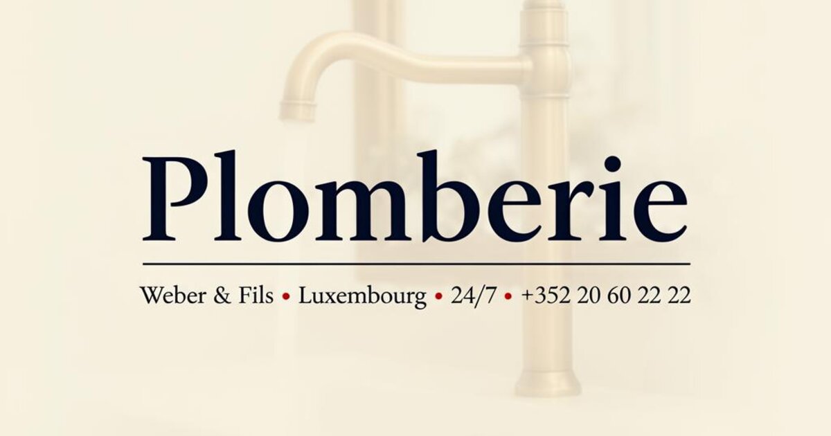 Plumber Mersch — Weber & Fils